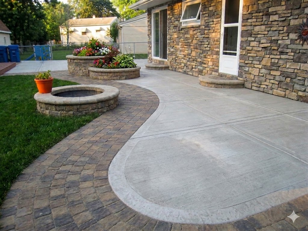 Brick and paver hardscaping